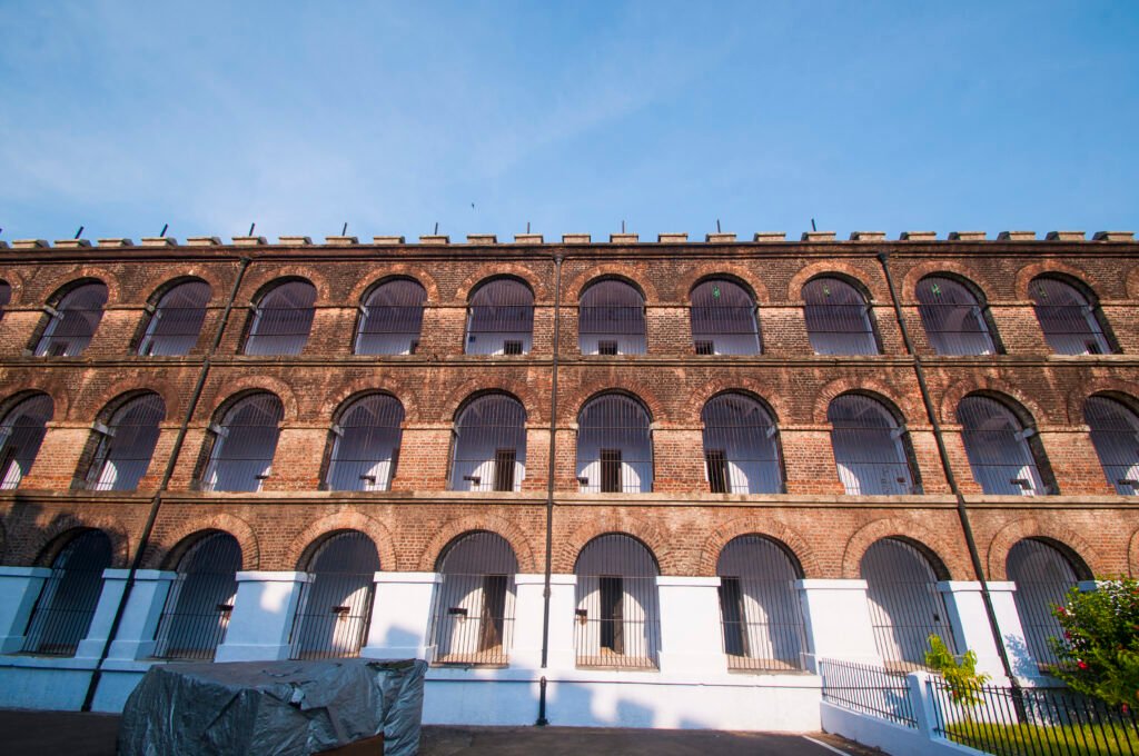 cellular jail in port blair, andaman, india. historical building built by the british.