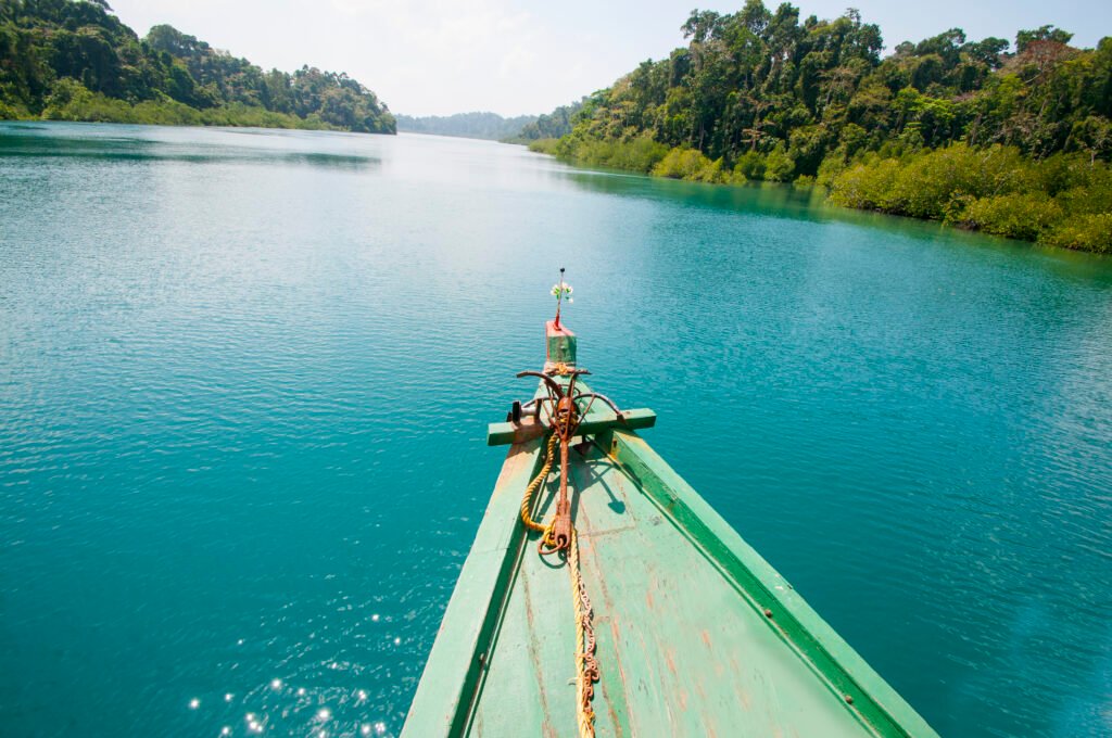landscape of jolly buoy island, andaman and nicobar, india.