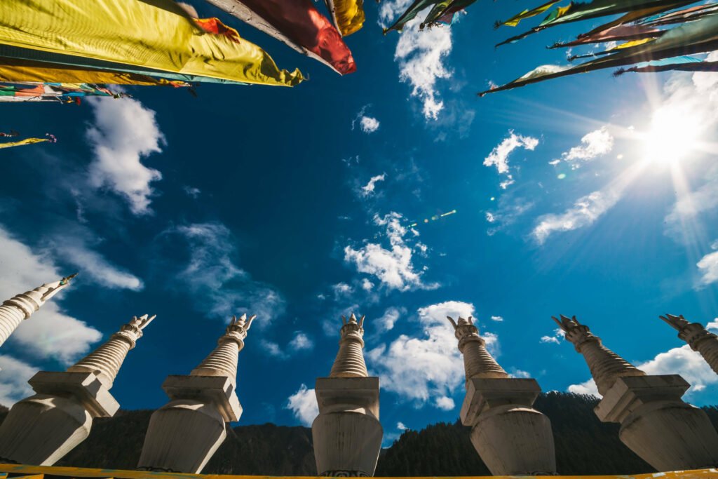 low angle shot of kathmandu valley, kailash kora